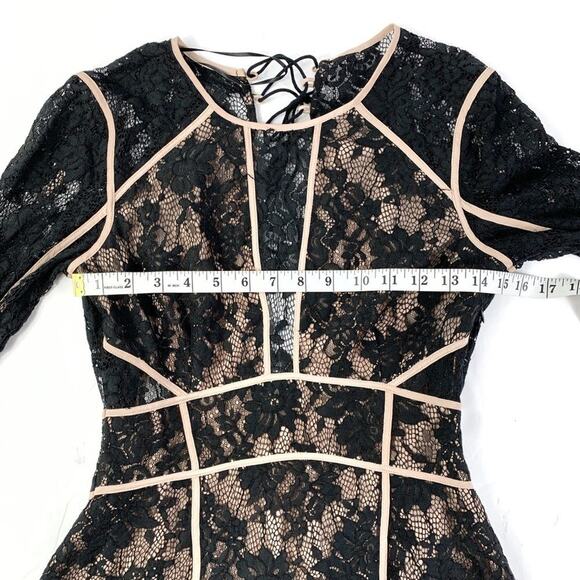 The Jetset Diaries Pizzo Lace Open Back Mini Dress Size Medium - Picture 4 of 9